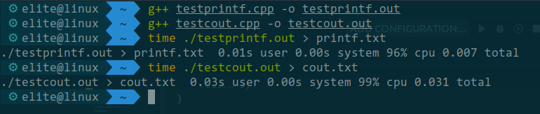 printf&cout